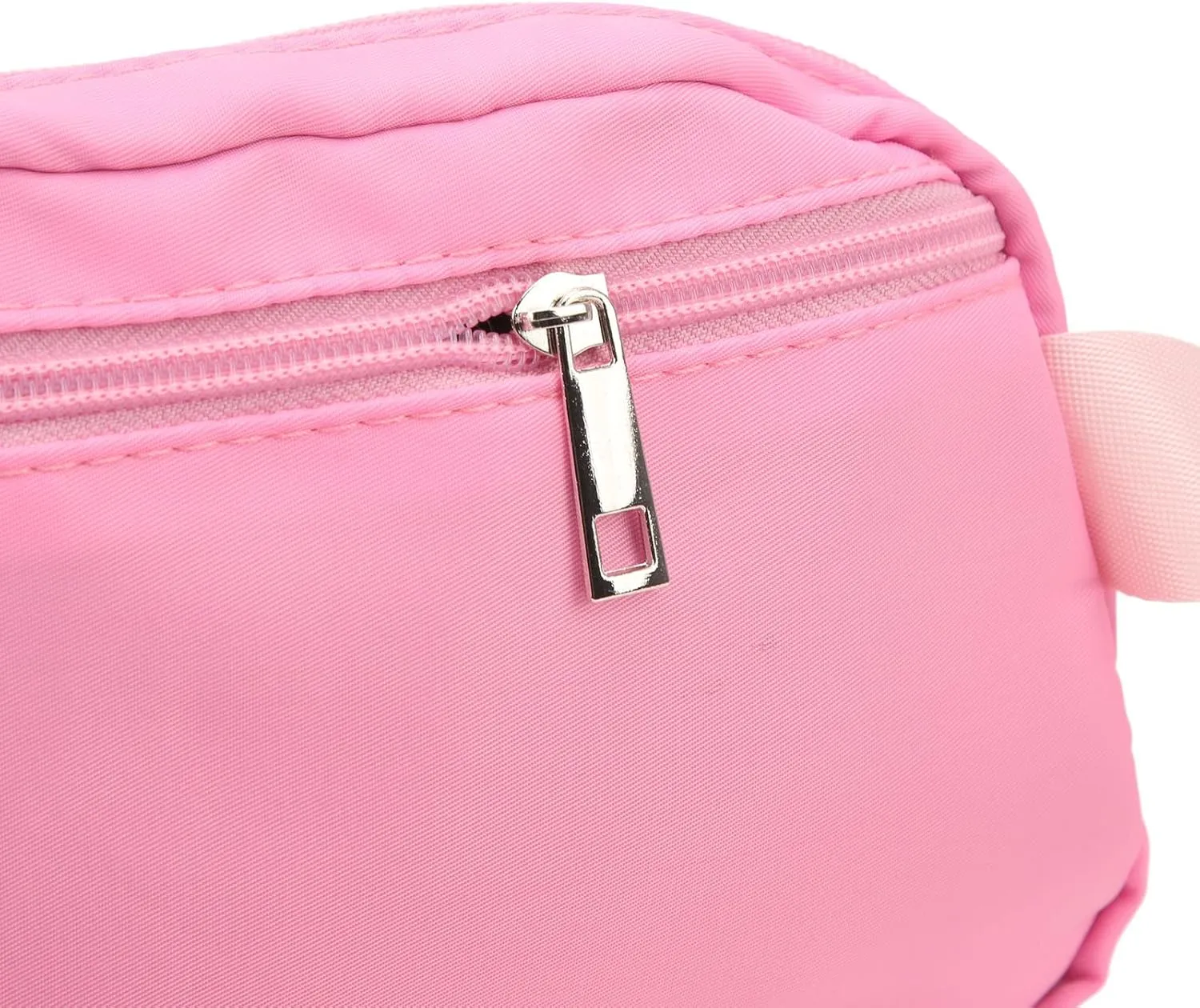 Fashion Fanny Pack Waist Pack Large Capacity Belt Pouch Adjustable Strap for Travel Sports (Pink)