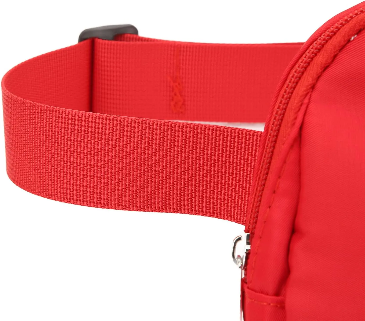 Fashion Fanny Pack Waist Pack Large Capacity Belt Pouch Adjustable Strap for Travel Sports (Red)