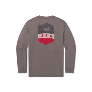 FieldTec Heathered Performance Tee - Liberty - Long Sleeve