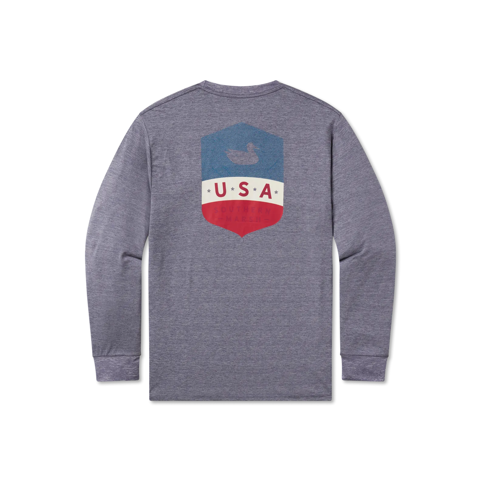 FieldTec Heathered Performance Tee - Liberty - Long Sleeve