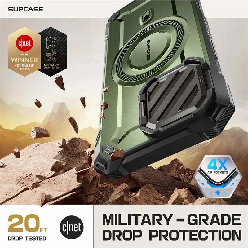 For Iphone 16 Pro 6.3" Ub Mag Xt Heavy Duty Rugged Strong Magnetic Phone Case with Camera Cover