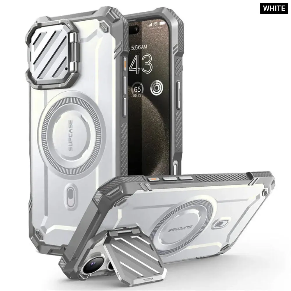 For Iphone 16 Pro 6.3" Ub Mag Xt Heavy Duty Rugged Strong Magnetic Phone Case with Camera Cover