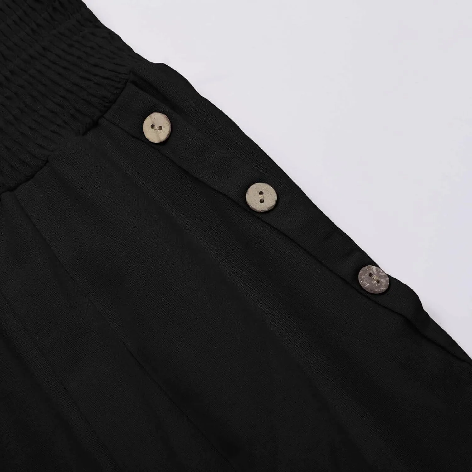 FZVYD Tummy Control Women High Waist Lounge Pants Casual Wide Leg Boho Trouser 2025 Summer Drawstring Sweatpants with Pocket