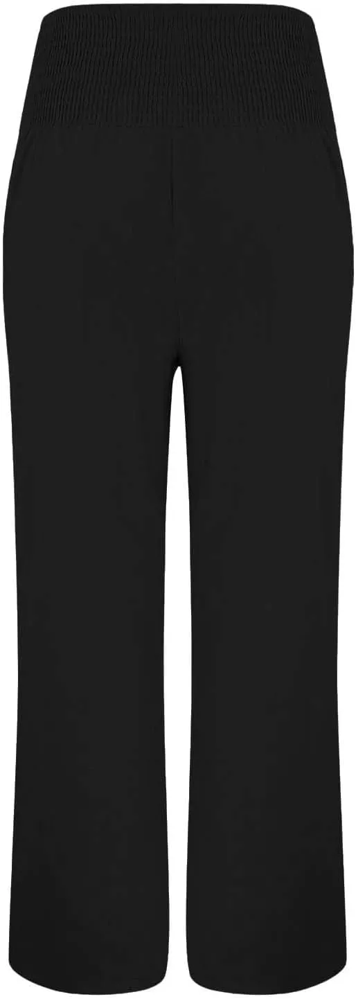FZVYD Tummy Control Women High Waist Lounge Pants Casual Wide Leg Boho Trouser 2025 Summer Drawstring Sweatpants with Pocket