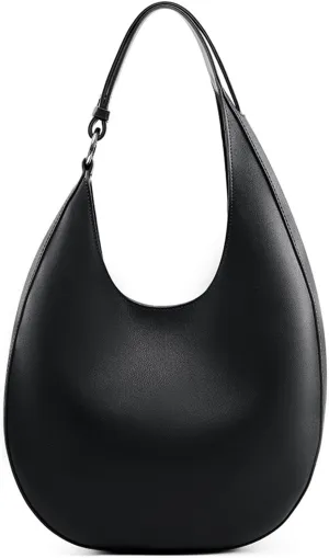 Genuine Leather Hobo Bags for Women Shoulder Tote Purses Top Handle Satchel Bag with Adjustable Strap (B)