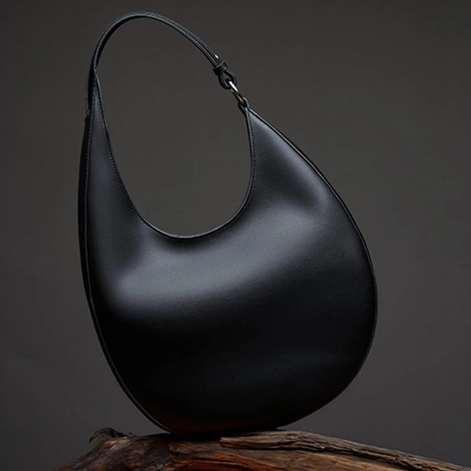 Genuine Leather Hobo Bags for Women Shoulder Tote Purses Top Handle Satchel Bag with Adjustable Strap (B)