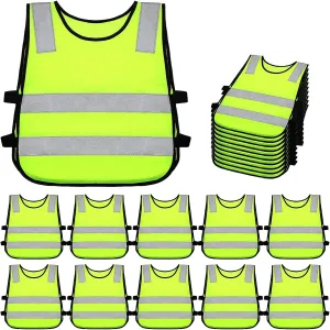 Geyoga Kids Reflective Vest Child Safety Visibility Vest for Cycling Skiing