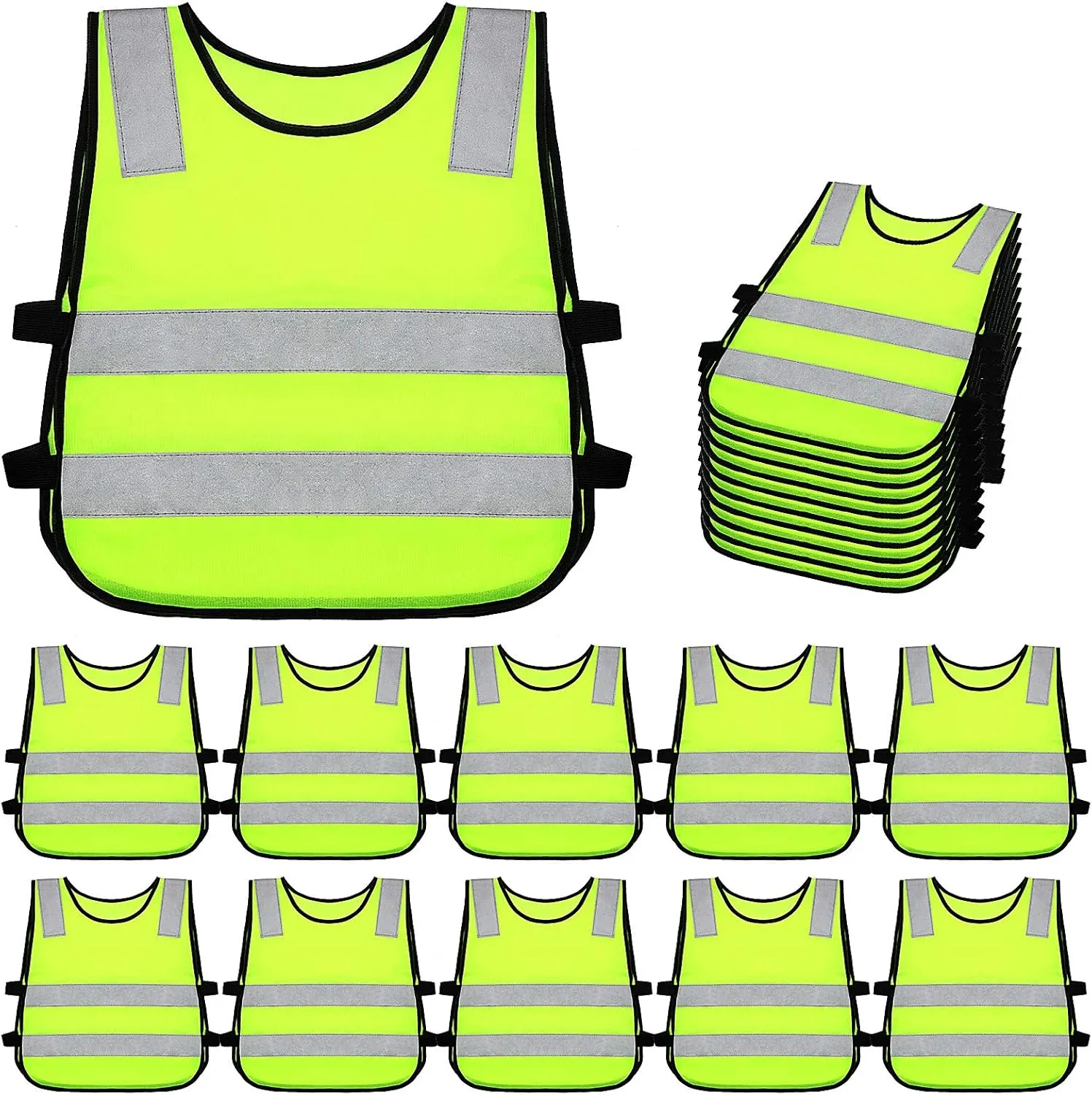 Geyoga Kids Reflective Vest Child Safety Visibility Vest for Cycling Skiing