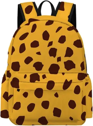 Giraffe Print Backpacks Bookbag Animal Skin Laptop Bag Daypack Travel Hiking Camping 16 Inch Style 2