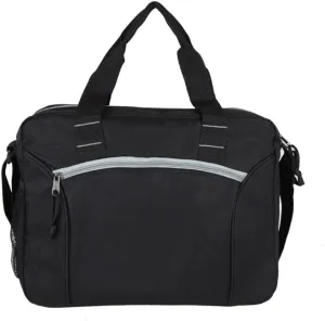 Goodhope Light School College Student Soft Side Shoulder Strap Briefcase Bag, Navy