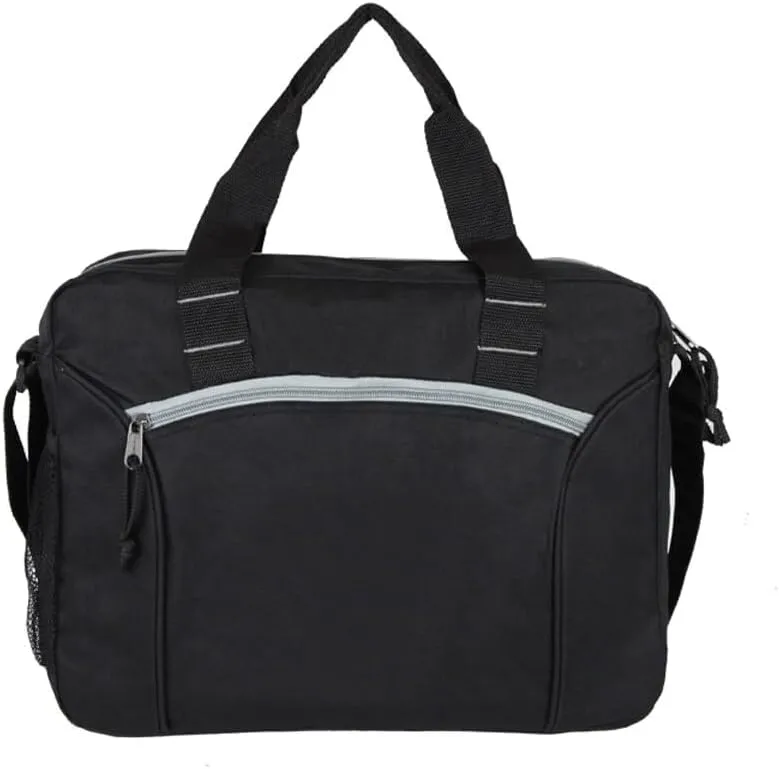 Goodhope Light School College Student Soft Side Shoulder Strap Briefcase Bag, Navy
