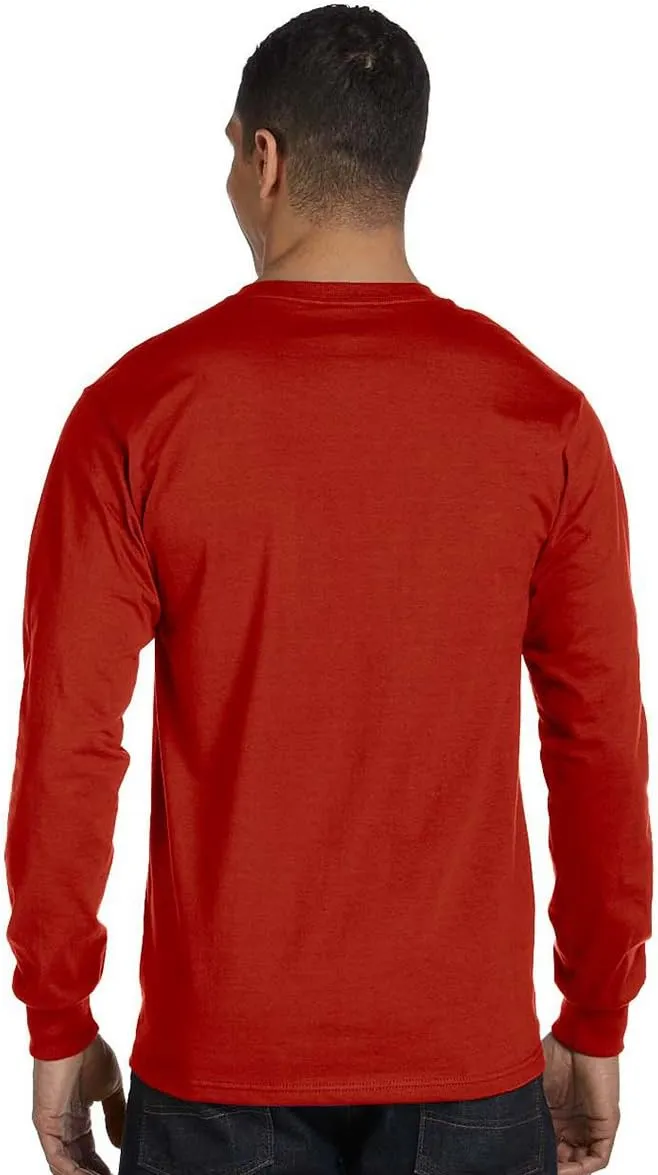 Hanes 5.2 oz. ComfortSoft Cotton T-Shirt (5280) Pack of 6-LIGHT STEEL