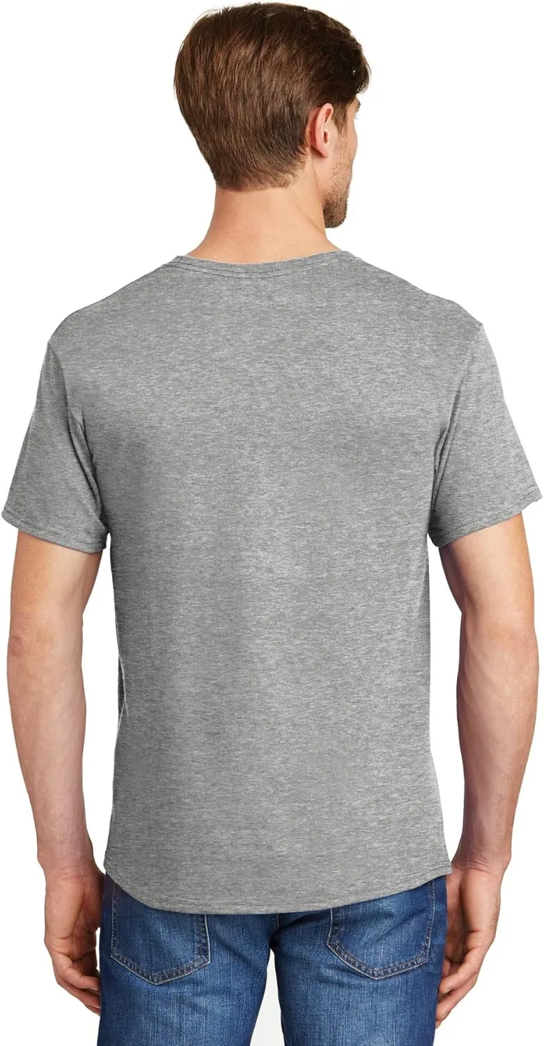 Hanes 5.2 oz. ComfortSoft Cotton T-Shirt (5280) Pack of 6-LIGHT STEEL