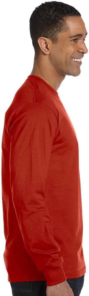 Hanes 5.2 oz. ComfortSoft Cotton T-Shirt (5280) Pack of 6-LIGHT STEEL