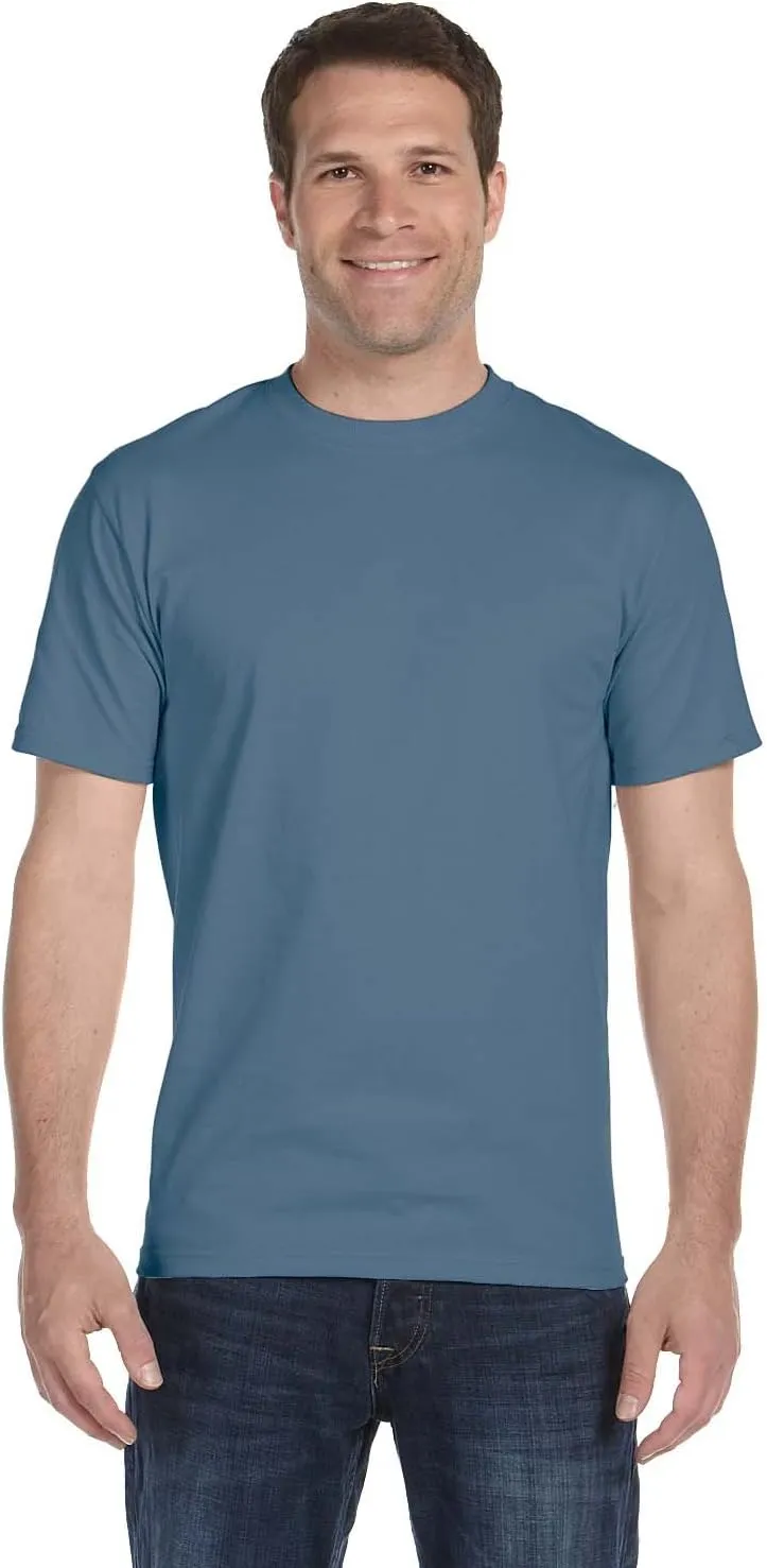 Hanes 5.2 oz. ComfortSoft Cotton T-Shirt (5280) Pack of 6-LIGHT STEEL