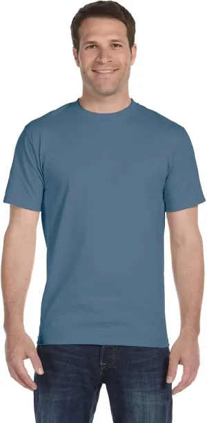Hanes 5.2 oz. ComfortSoft Cotton T-Shirt (5280) Pack of 6-LIGHT STEEL