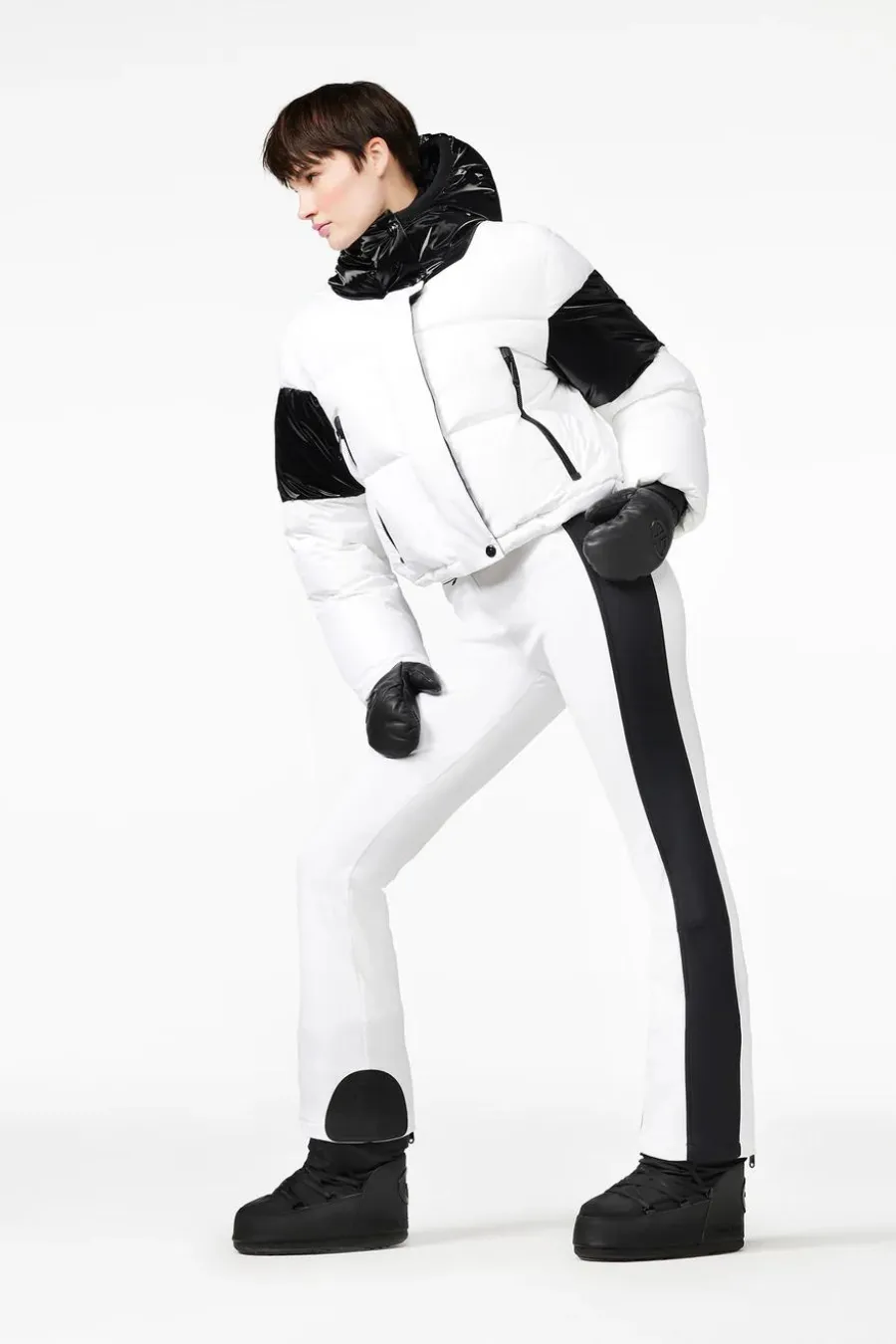 High End Ski Pants White
