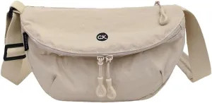 Hobo Bag for Women Crescent Crossbody Handbag Nylon Dumpling Purse with Adjustable Strap