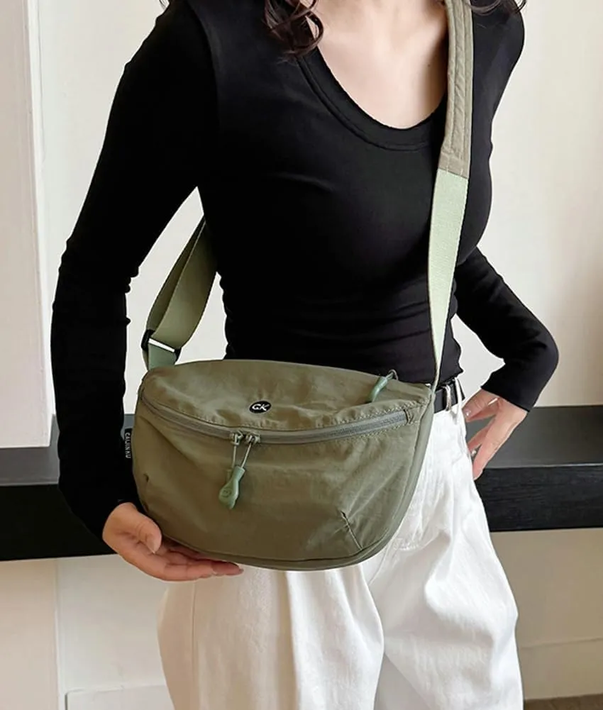 Hobo Bag for Women Crescent Crossbody Handbag Nylon Dumpling Purse with Adjustable Strap