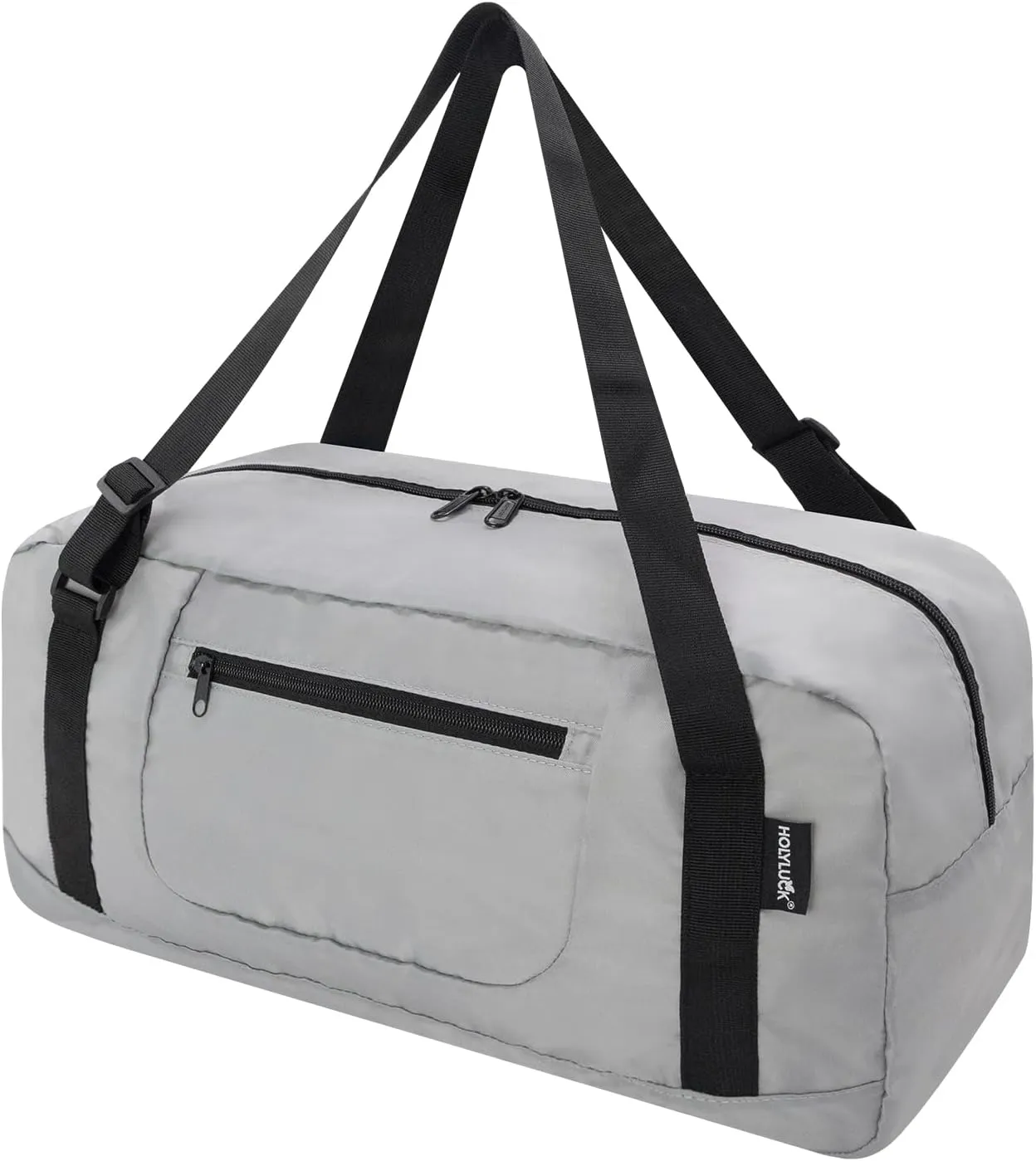 HOLYLUCK Foldable Travel Duffel Bag For Women & Men Luggage Great for Gym -Light grey