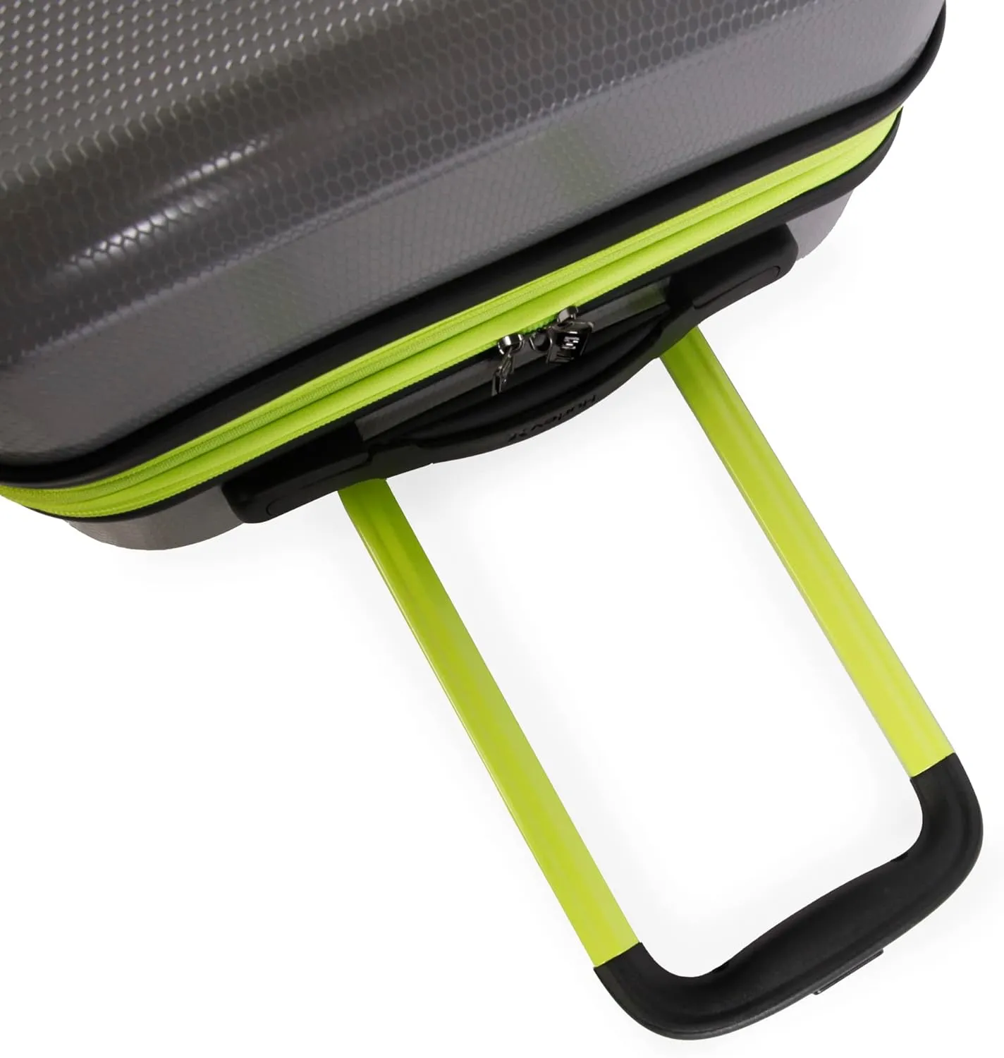 Hurley Looper Hardside Spinner Luggage, Light Grey Neon, Carry-On 21-Inch