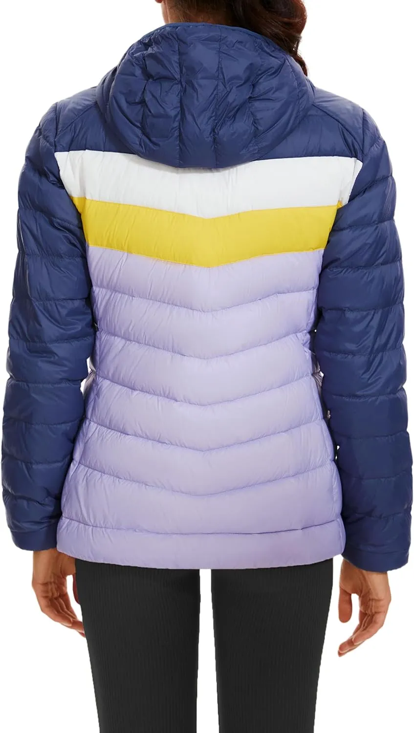 Iguana Women's Hooded Packable Ultra Light Weight Short Down Jacket Winter Puffer Coat