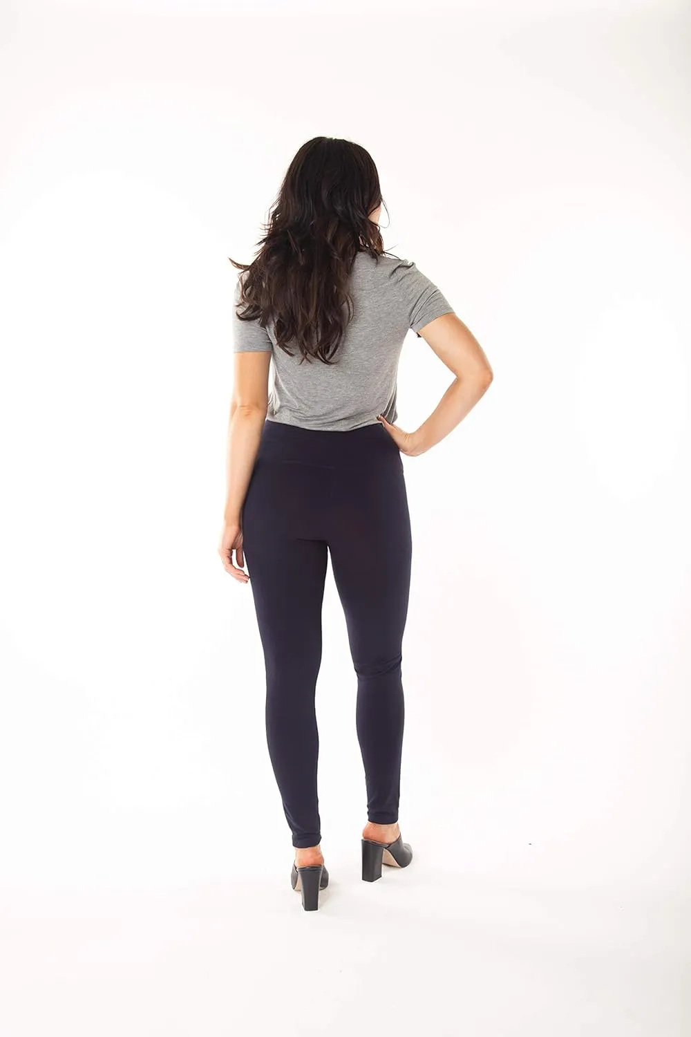INTRO. Tummy Control High Waist Pull-On Cotton Spandex Legging