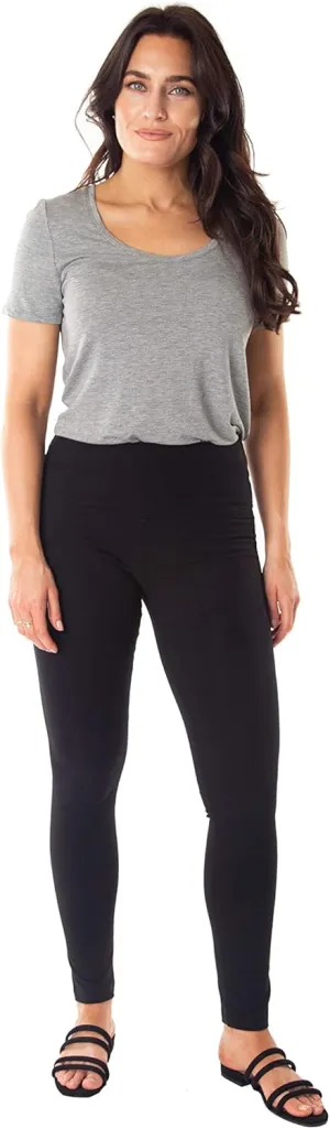 INTRO. Tummy Control High Waist Pull-On Cotton Spandex Legging