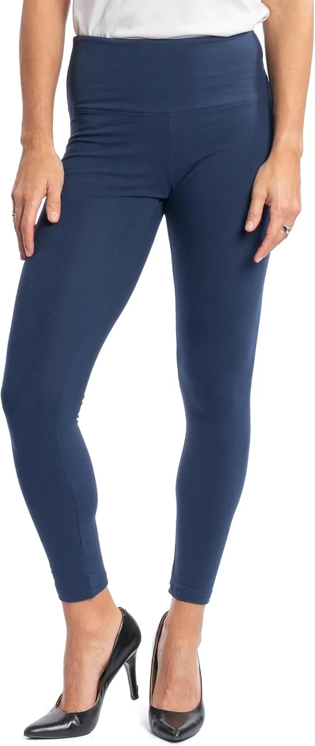 INTRO. Tummy Control High Waist Pull-On Cotton Spandex Legging