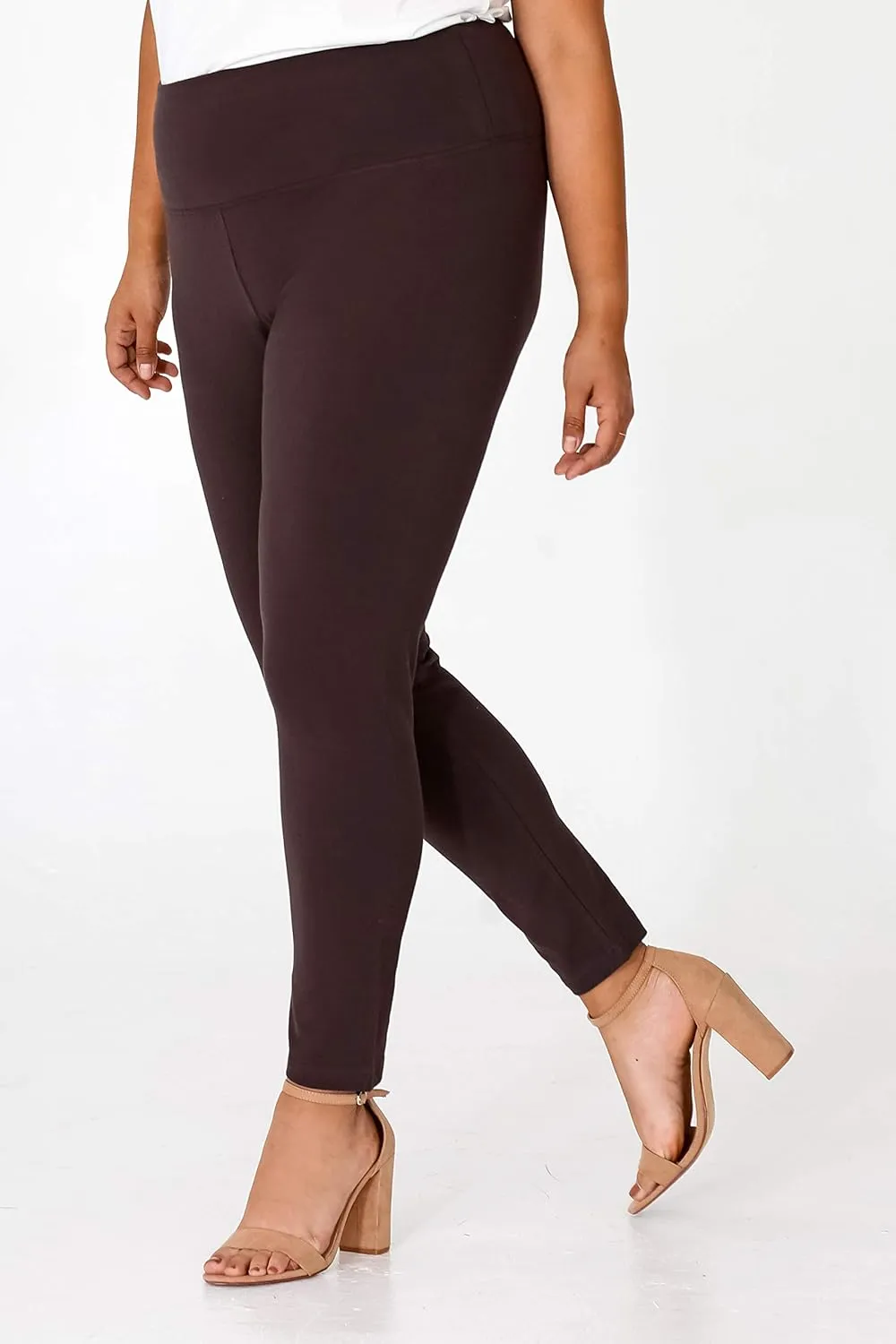 INTRO. Tummy Control High Waist Pull-On Cotton Spandex Legging