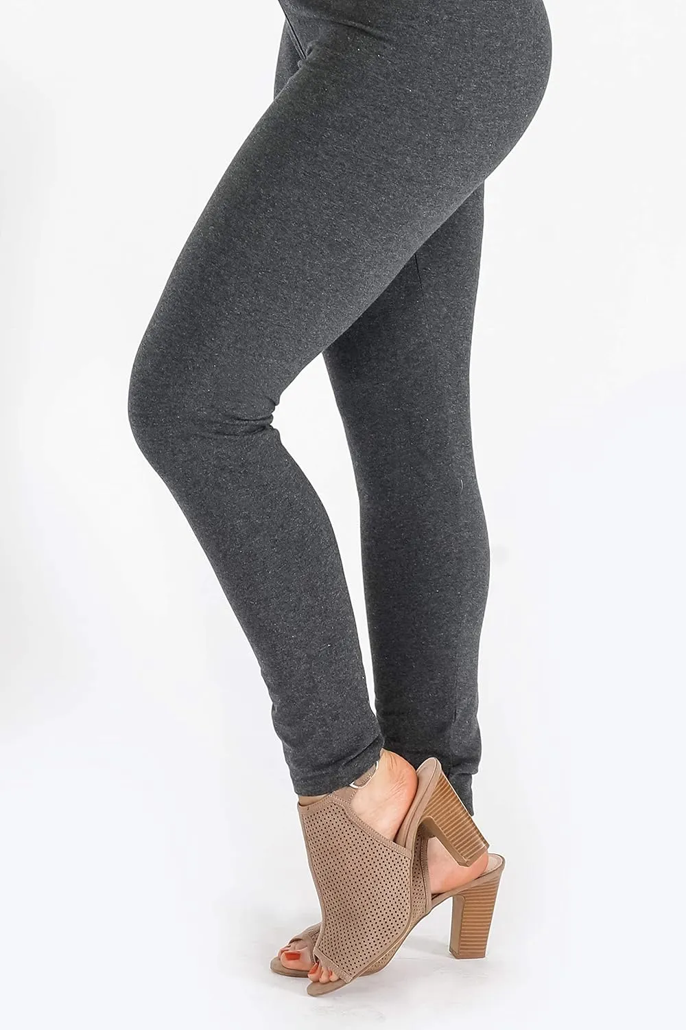 INTRO. Tummy Control High Waist Pull-On Cotton Spandex Legging