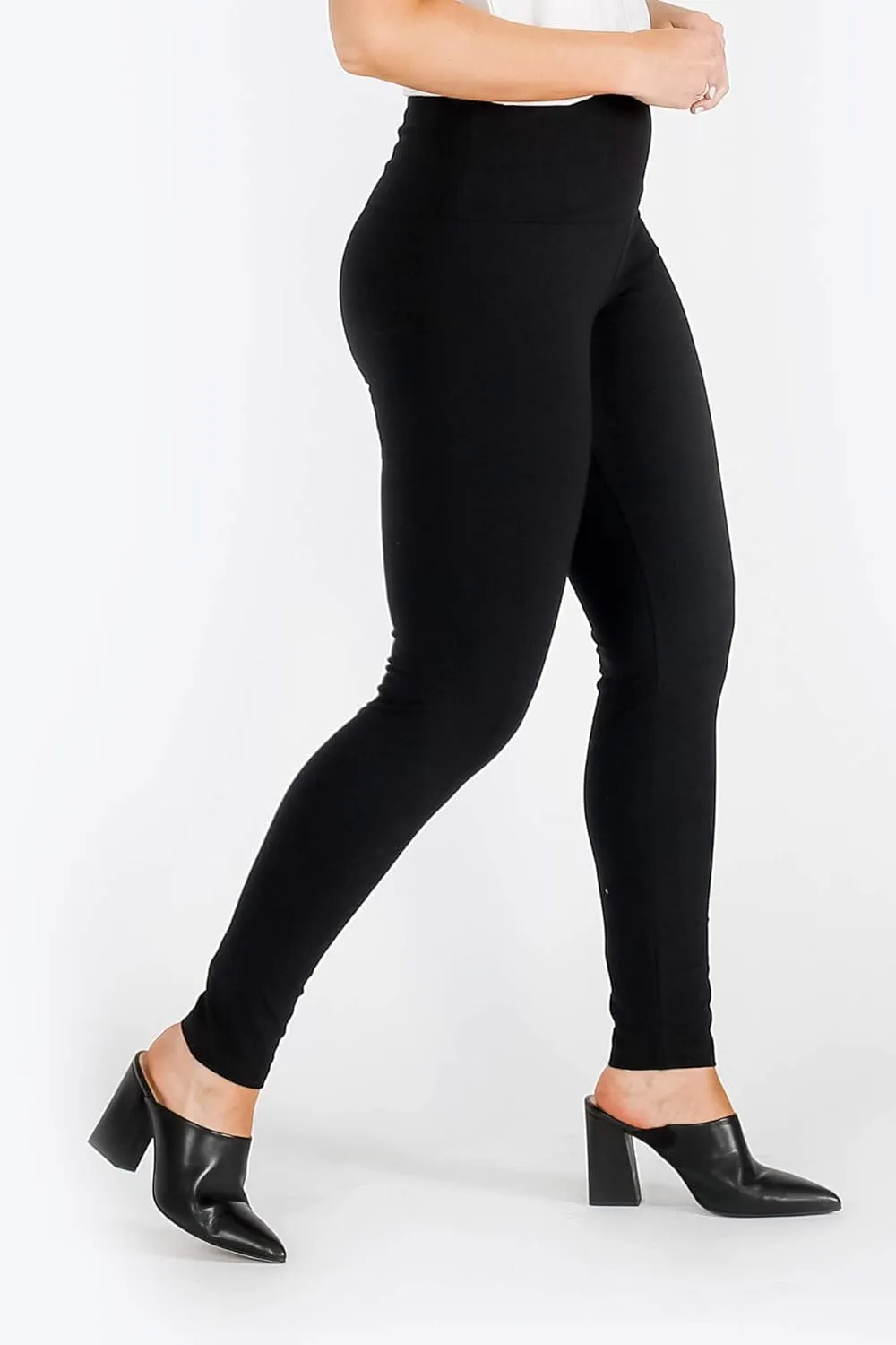 INTRO. Tummy Control High Waist Pull-On Cotton Spandex Legging