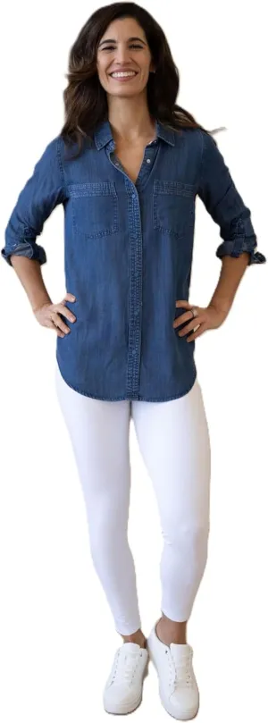 INTRO. Tummy Control High Waist Pull-On Cotton Spandex Legging