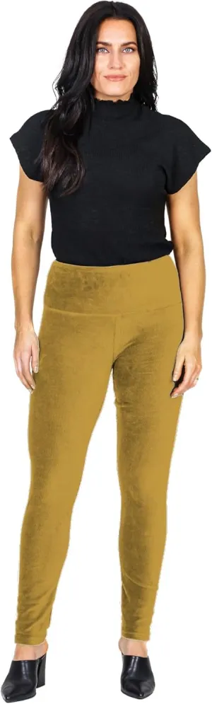 INTRO. Tummy Control High Waist Pull-On Knit Corduroy Legging