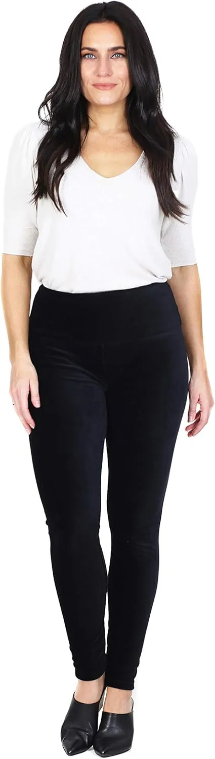 INTRO. Tummy Control High Waist Pull-On Knit Corduroy Legging