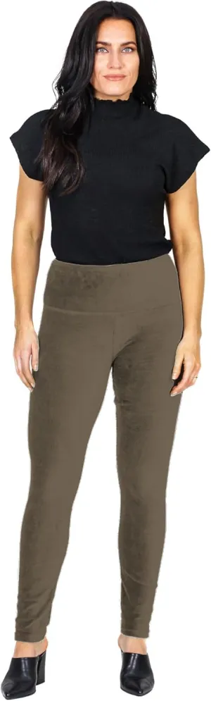 INTRO. Tummy Control High Waist Pull-On Knit Corduroy Legging