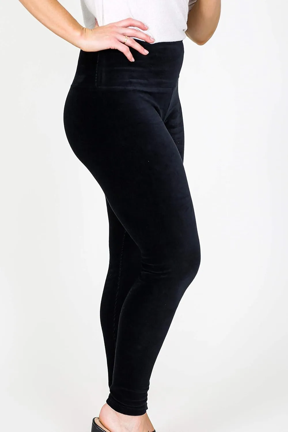 INTRO. Tummy Control High Waist Pull-On Knit Corduroy Legging