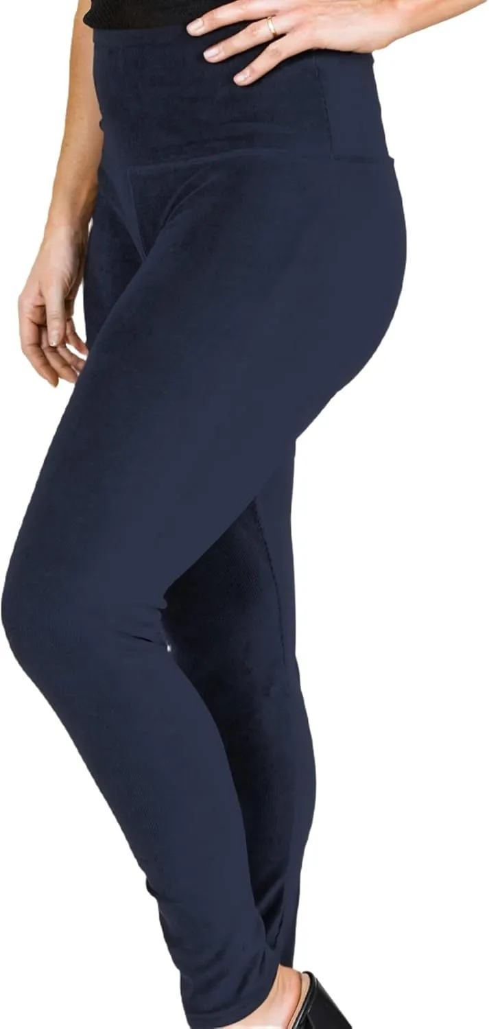 INTRO. Tummy Control High Waist Pull-On Knit Corduroy Legging