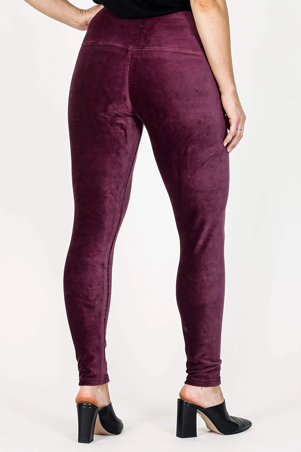 INTRO. Tummy Control High Waist Pull-On Knit Corduroy Legging