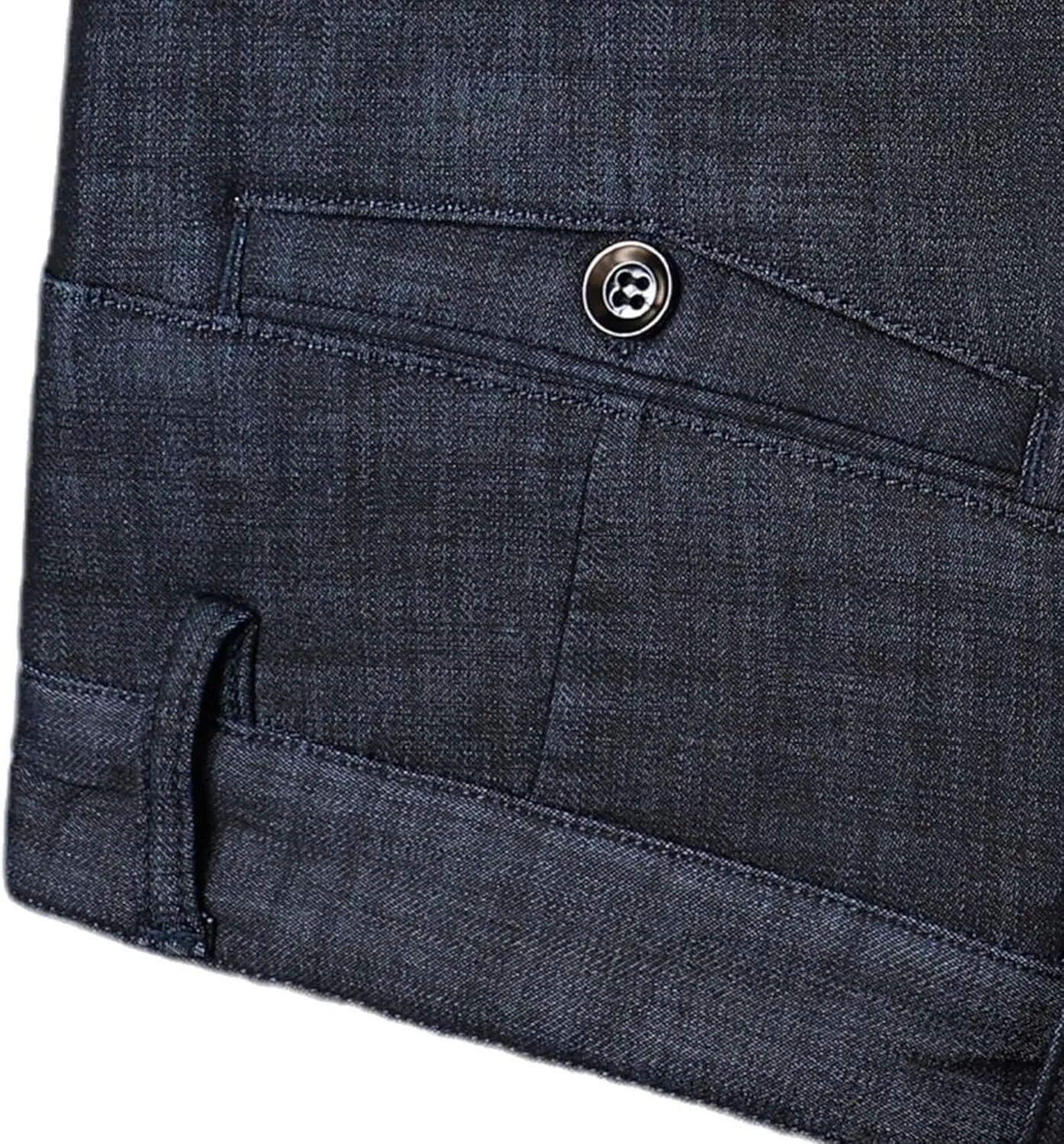 JEShifangjiusu Men Skinny Slim Fit Casual Jeans Flat-Front Business Chinos Suit Pants Stretch Straight Fashion Denim Pants