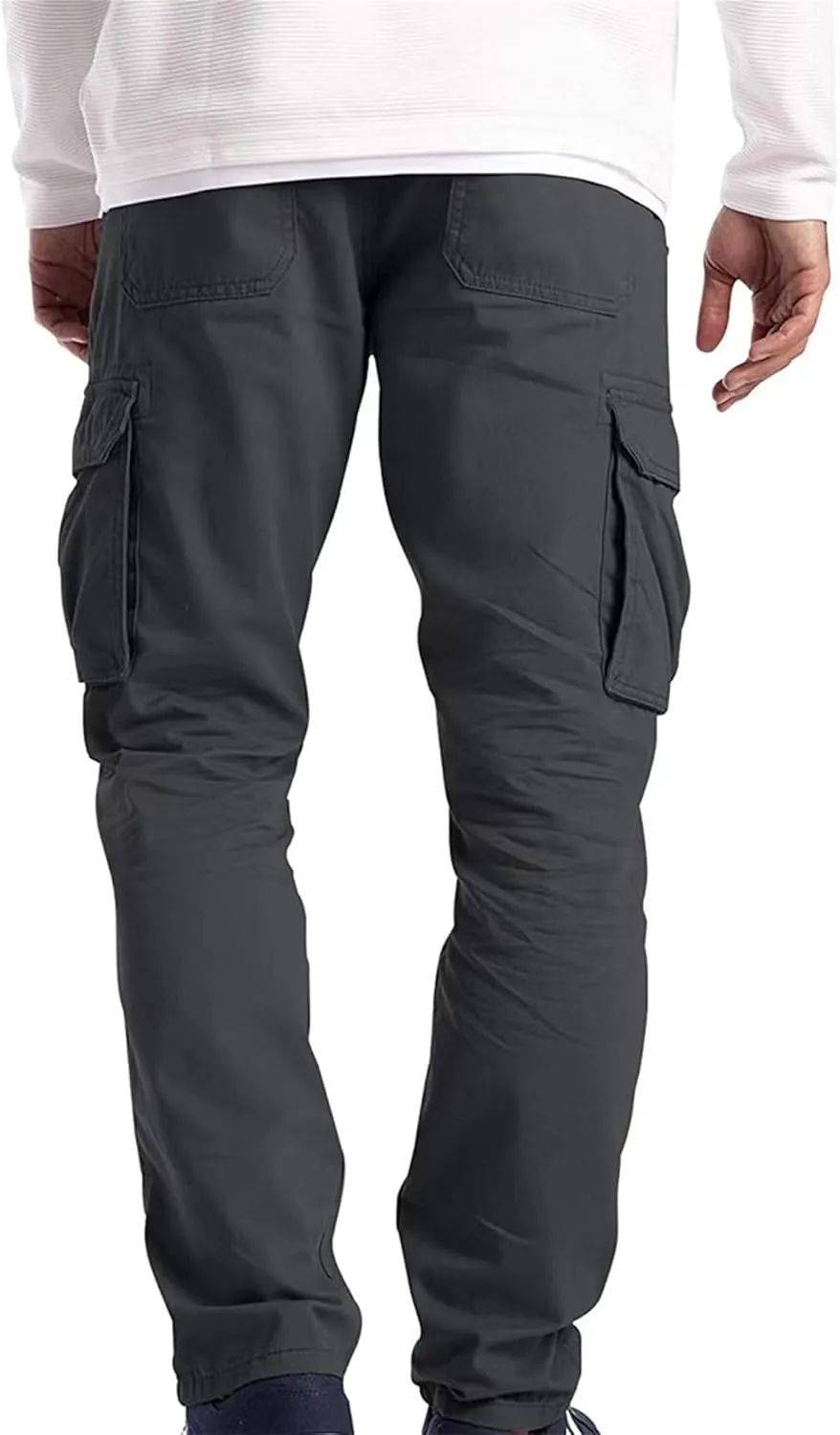 JEShifangjiusu Mens Wild Cargo Pants Stretch Hiking Work Pants Joggers Sweatpants Casual Slim Fit Chino Trousers With Pockets