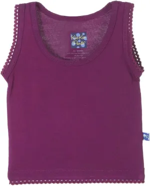 KicKee Pants Little Girls Solid Undershirt Tank, Melody, 4T