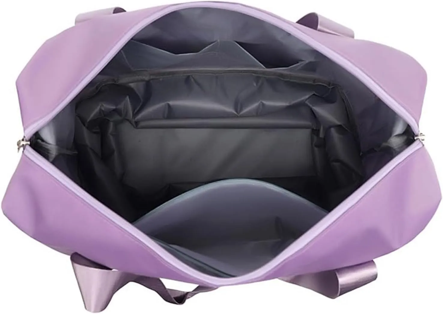 kulken Travel Bag, kulken Travel Bag with Wheels, Expandable Double-Layer Suitcase-Light Purple