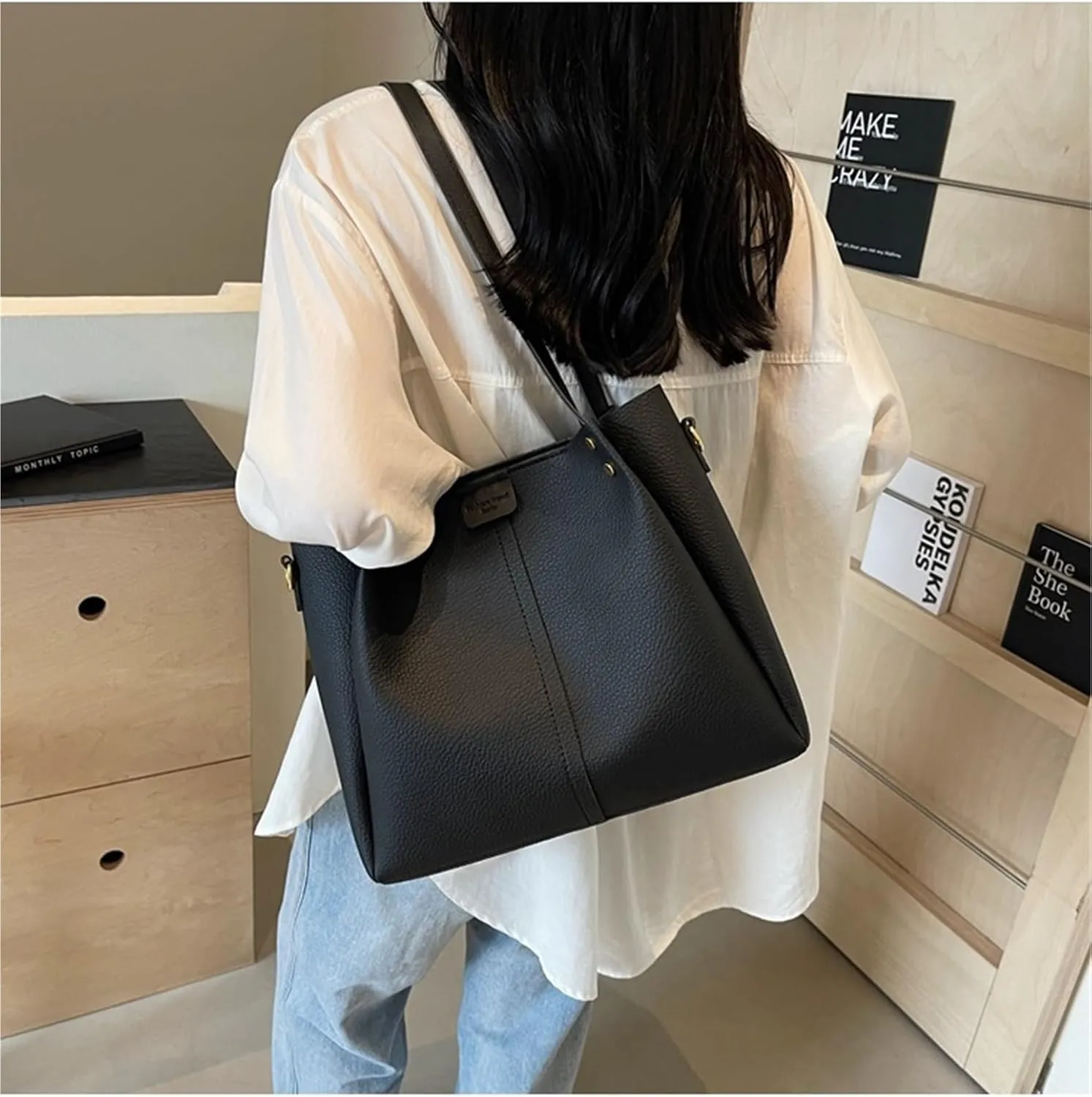 Ladies shoulder bag tote bag