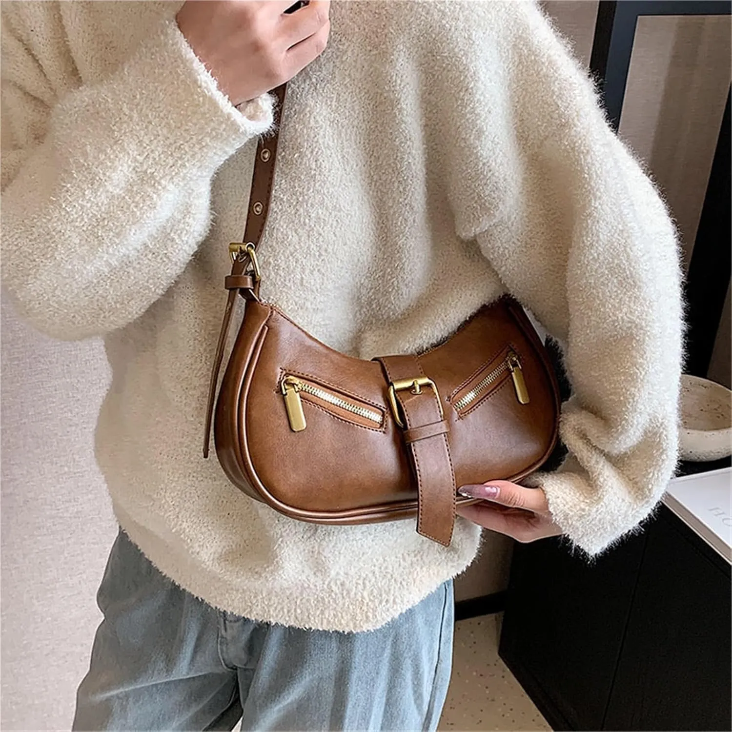 Lady saddle bag shoulder bag crossbody bag