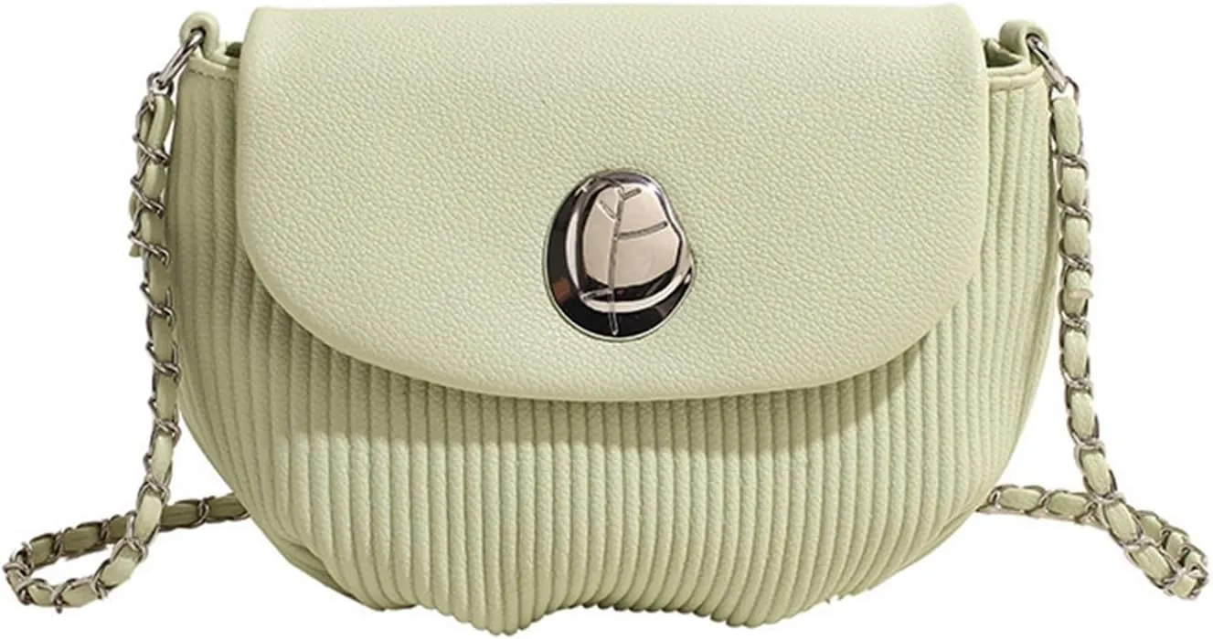 Lady's chain shoulder messenger bag saddle bag