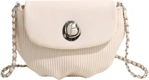 Lady's chain shoulder messenger bag saddle bag