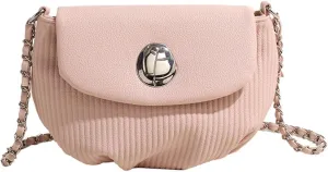 Lady's chain shoulder messenger bag saddle bag