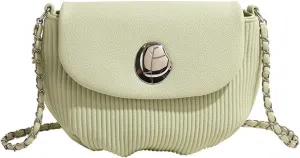 Lady's chain shoulder messenger bag saddle bag