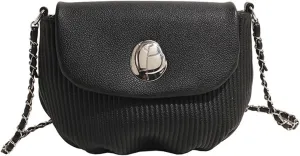 Lady's chain shoulder messenger bag saddle bag